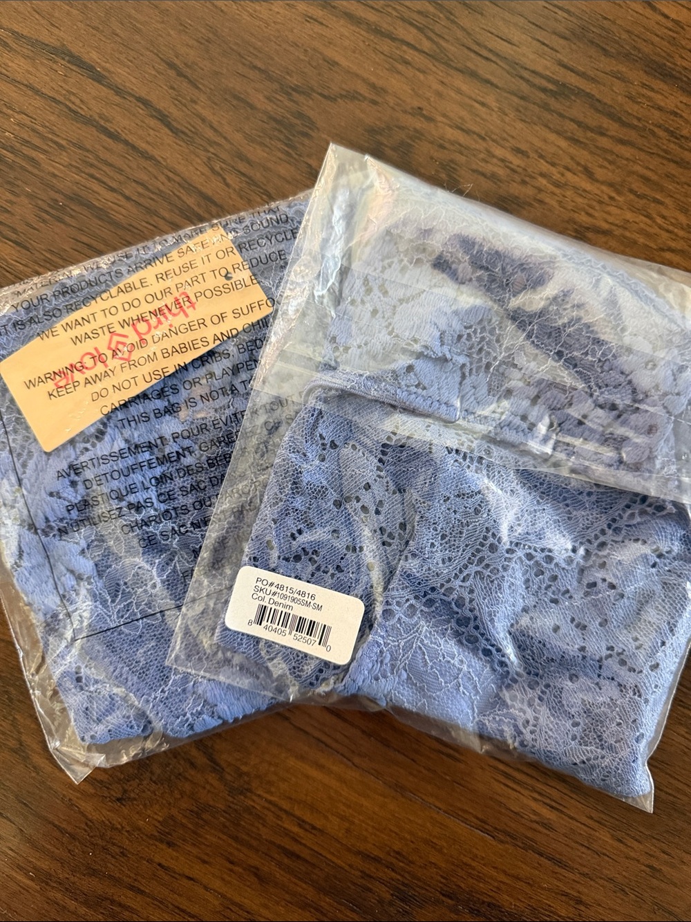 ThirdLove Light Blue Lace Panties Pack - Feminine Lace Detail